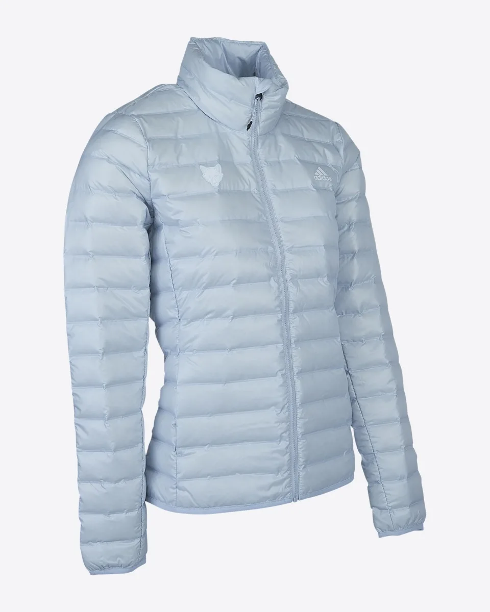 adidas Inline Light Blue Bubble Jacket - Womens