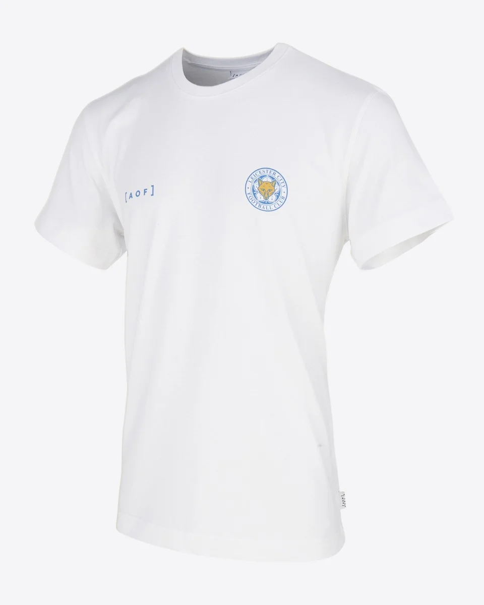 LCFC x AOF - White 90s Crest T-Shirt