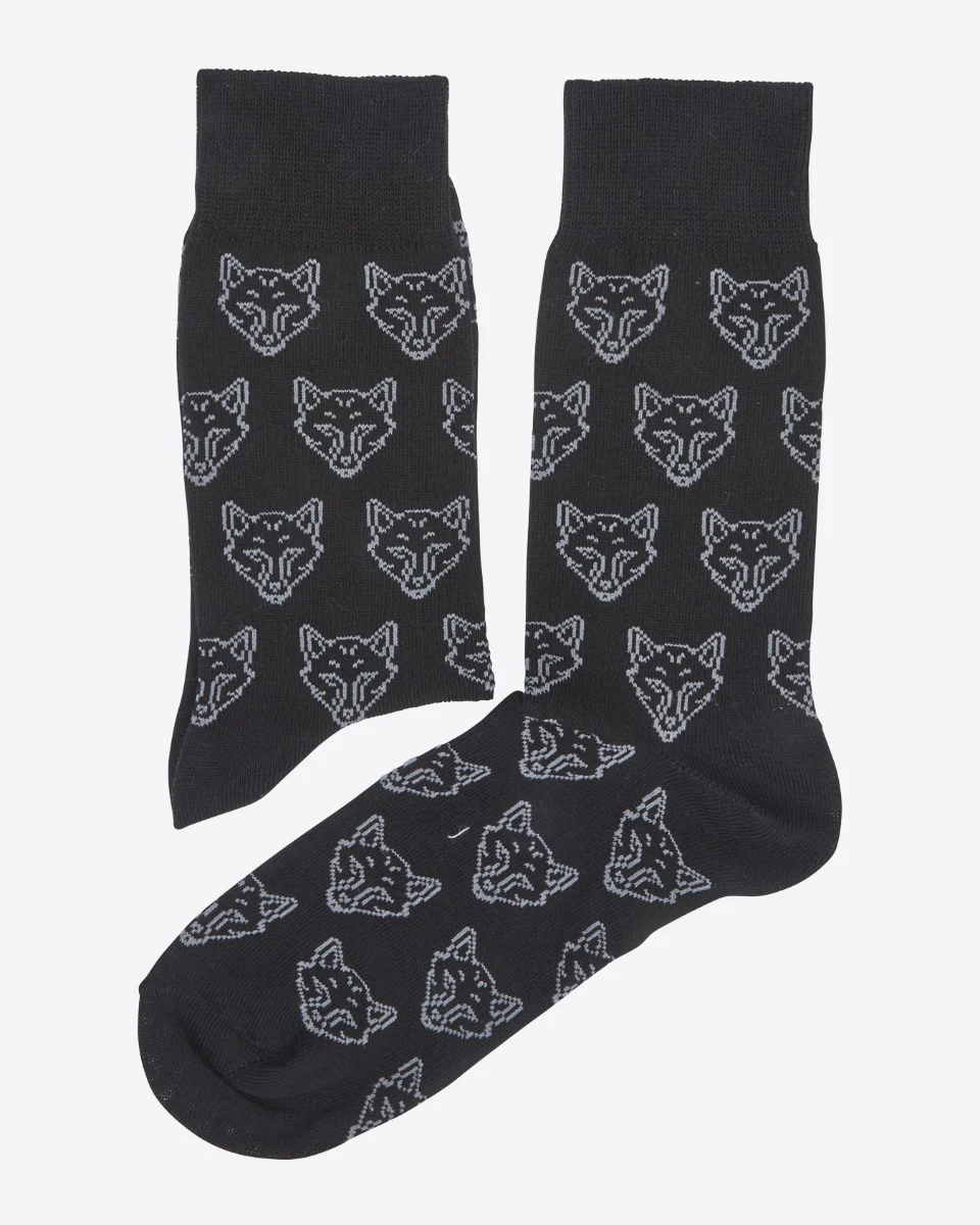 Leicester City Black Foxhead Socks