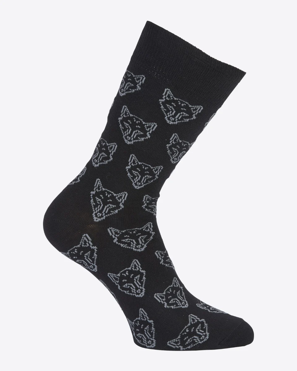 Leicester City Black Foxhead Socks