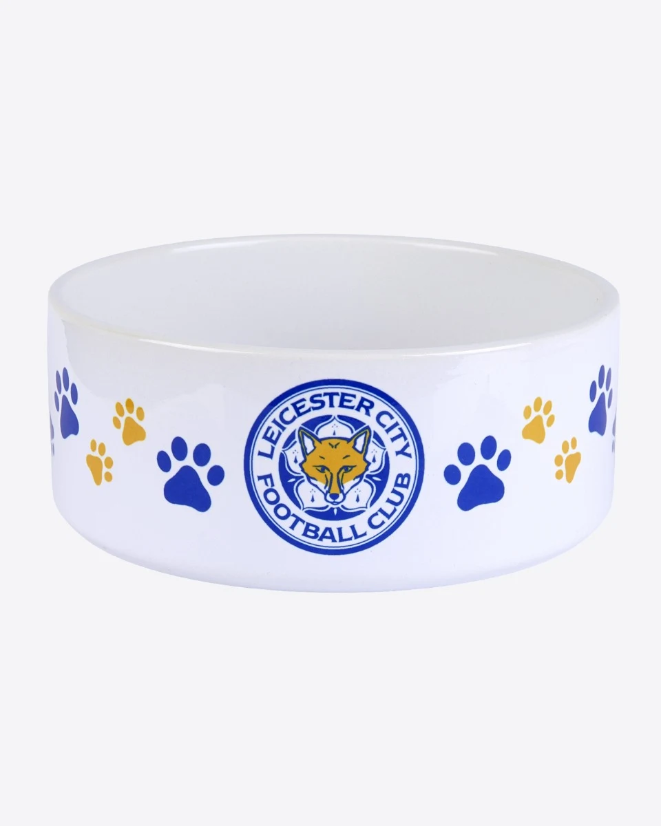 Leicester City Ceramic Dog Bowl