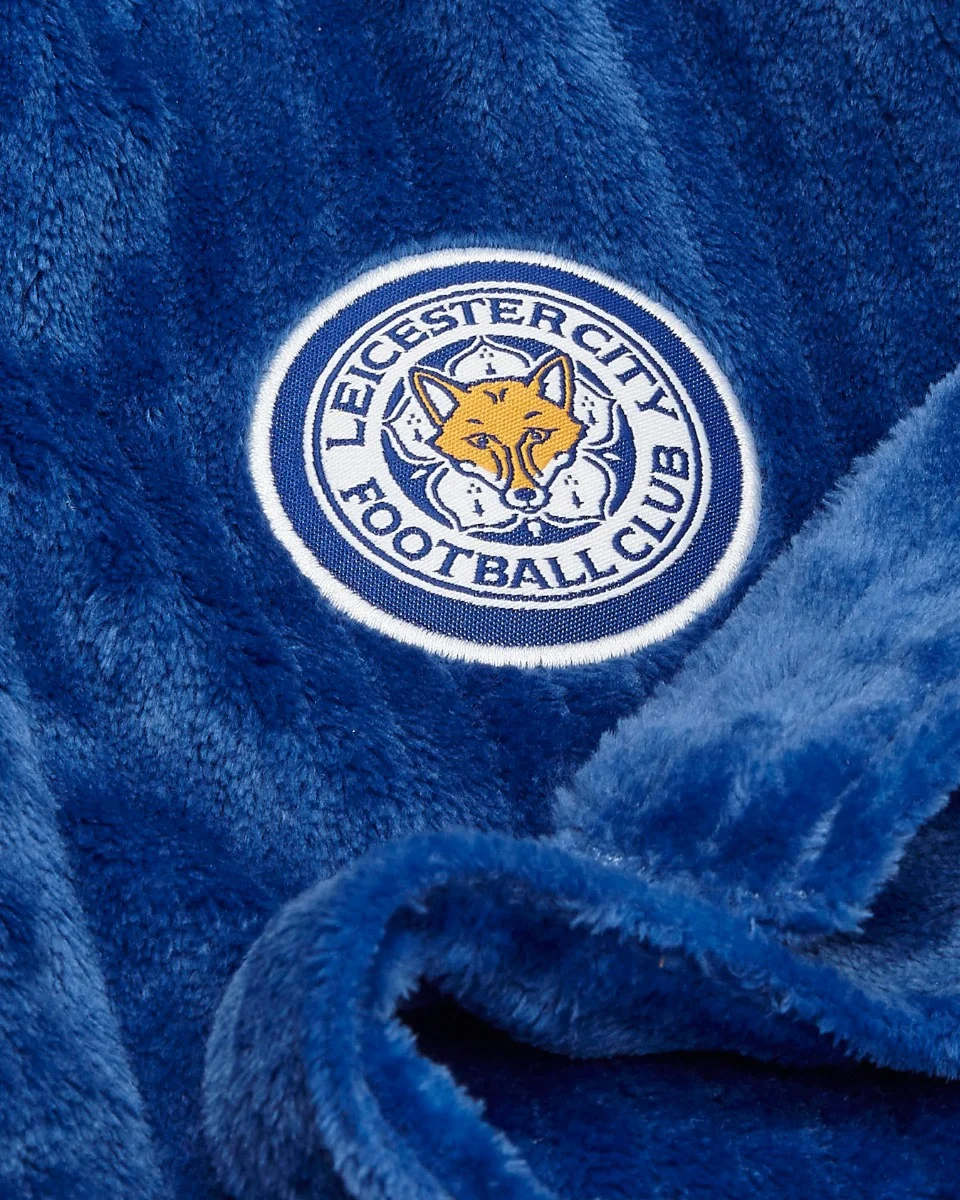 Leicester City Royal Pinstripe Bathrobe - Kids - 7-8 Years