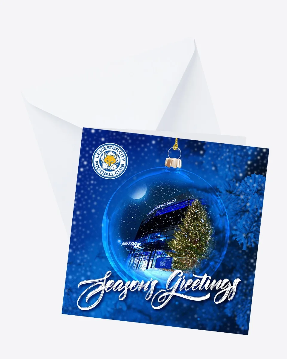 Leicester City Greetings Card - Seasons Greetings