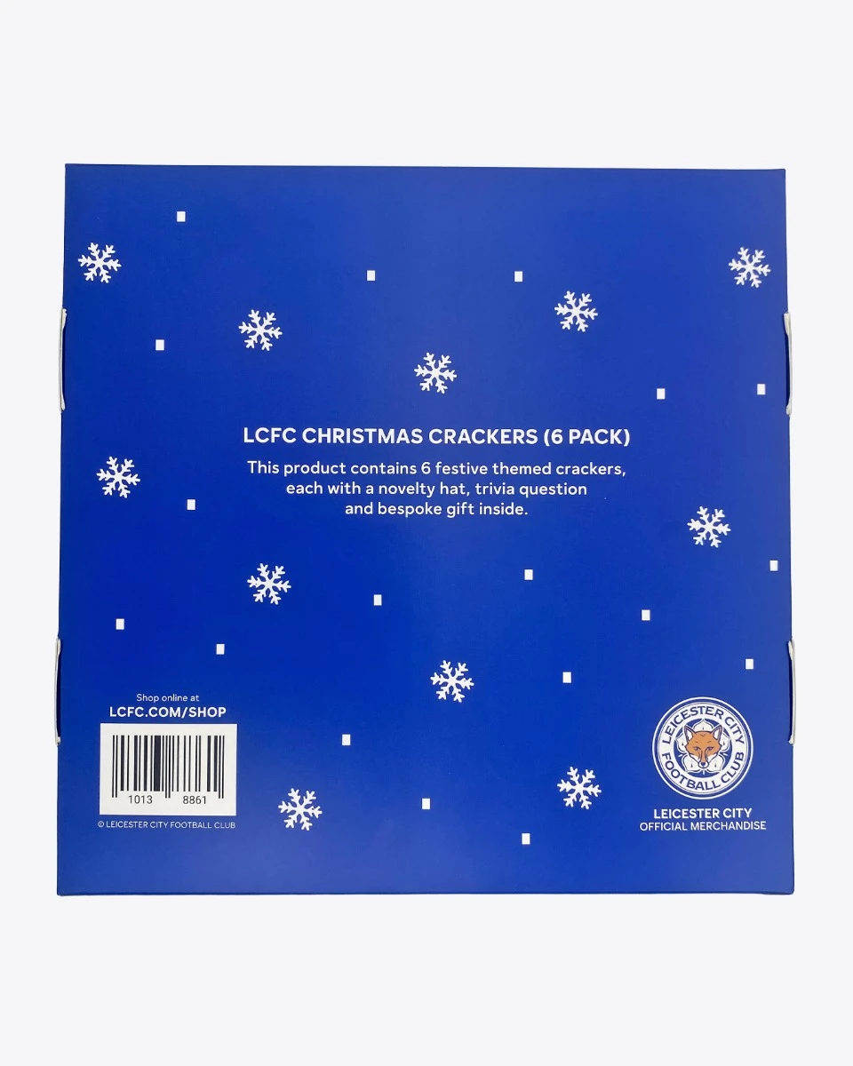 Leicester City 6pk Christmas Crackers