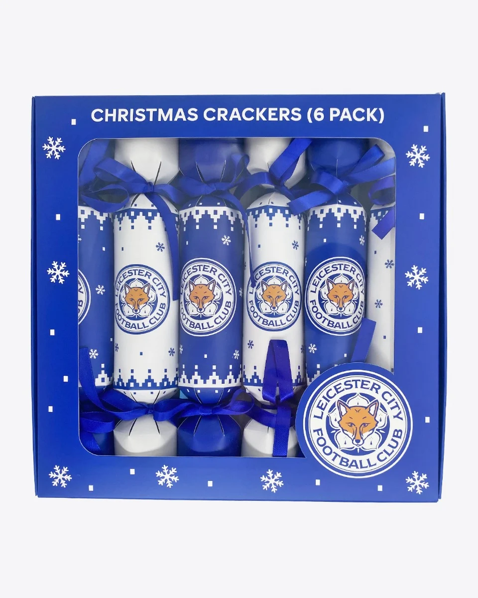 Leicester City 6pk Christmas Crackers