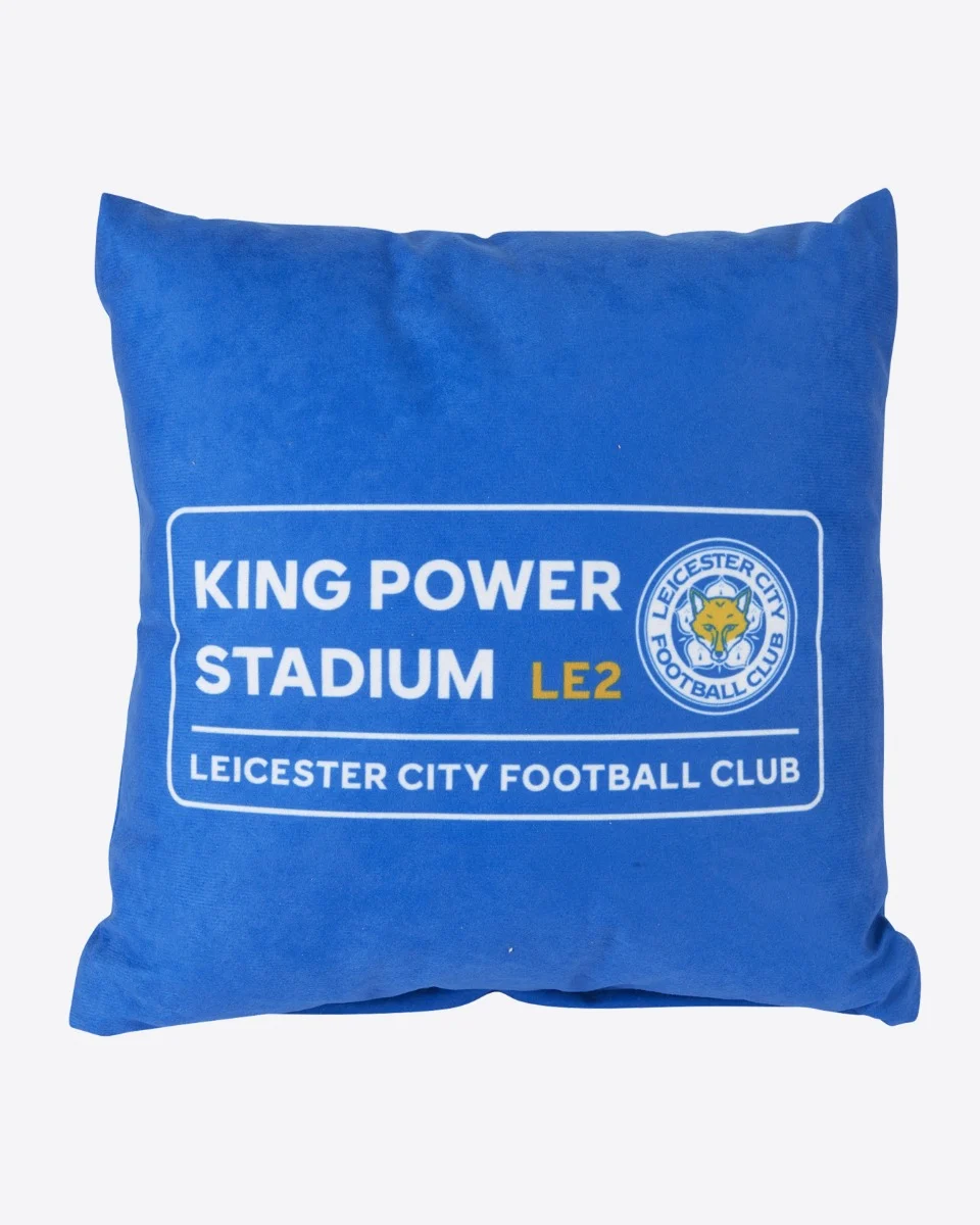 Leicester City Crest & Street Sign Cushion