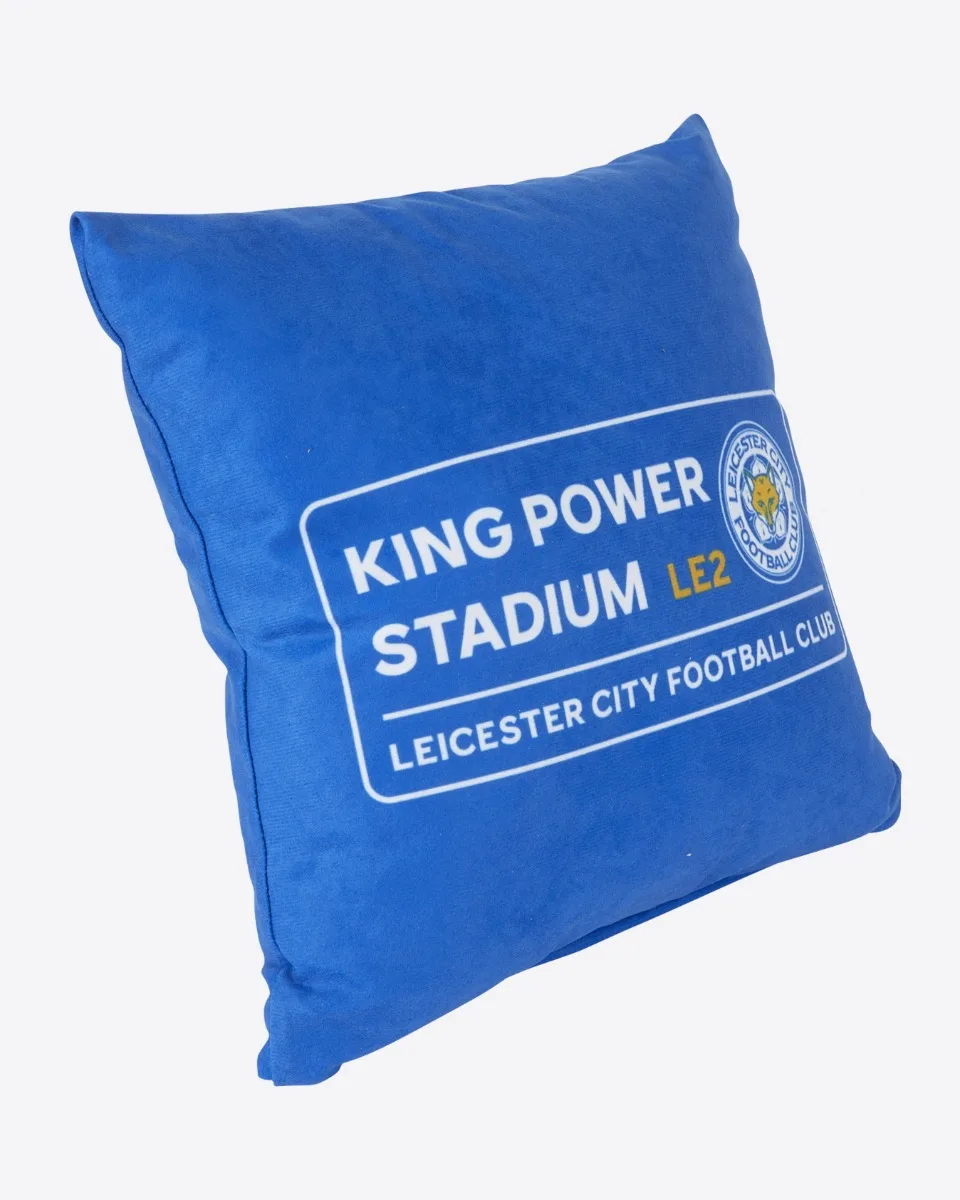 Leicester City Crest & Street Sign Cushion