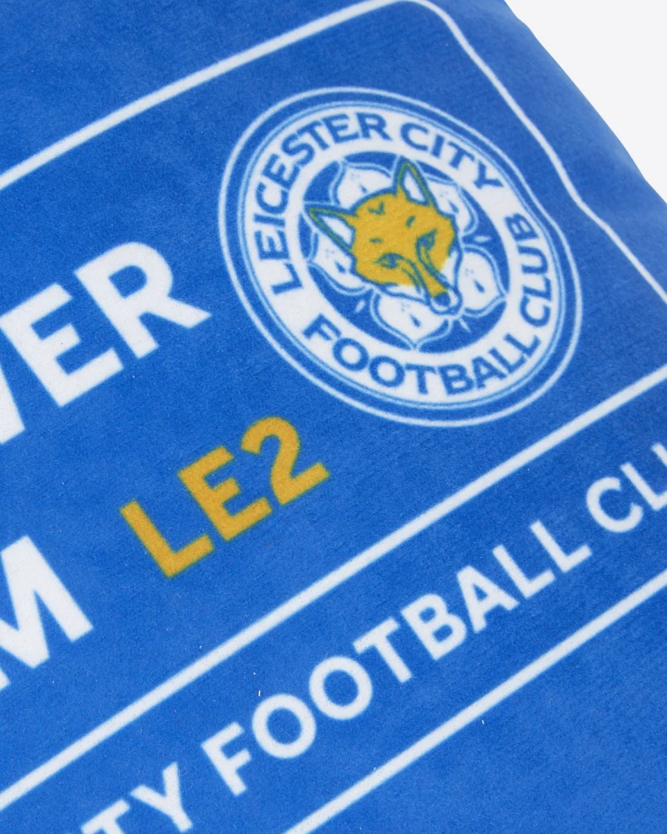 Leicester City Crest & Street Sign Cushion