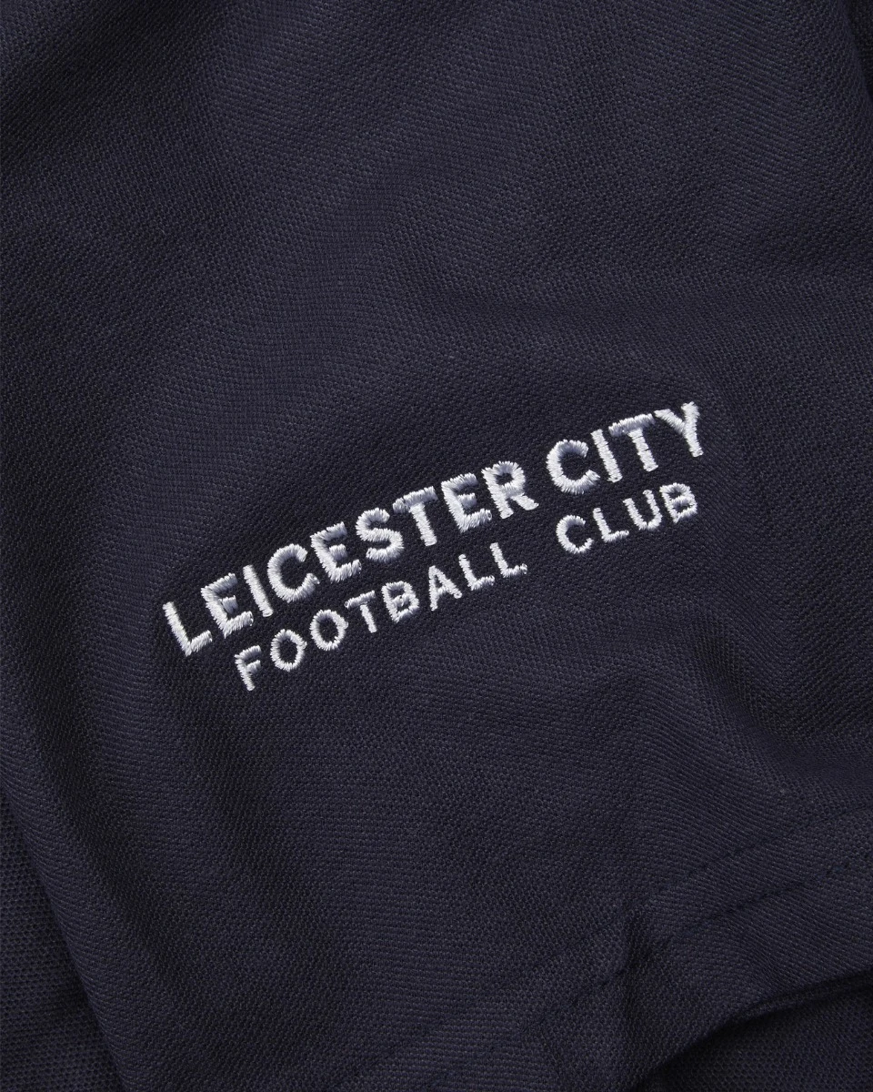Leicester City Navy Essential Crest Polo - Mens