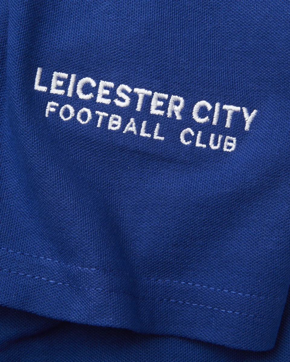 Leicester City Blue Essential Crest Polo - Mens