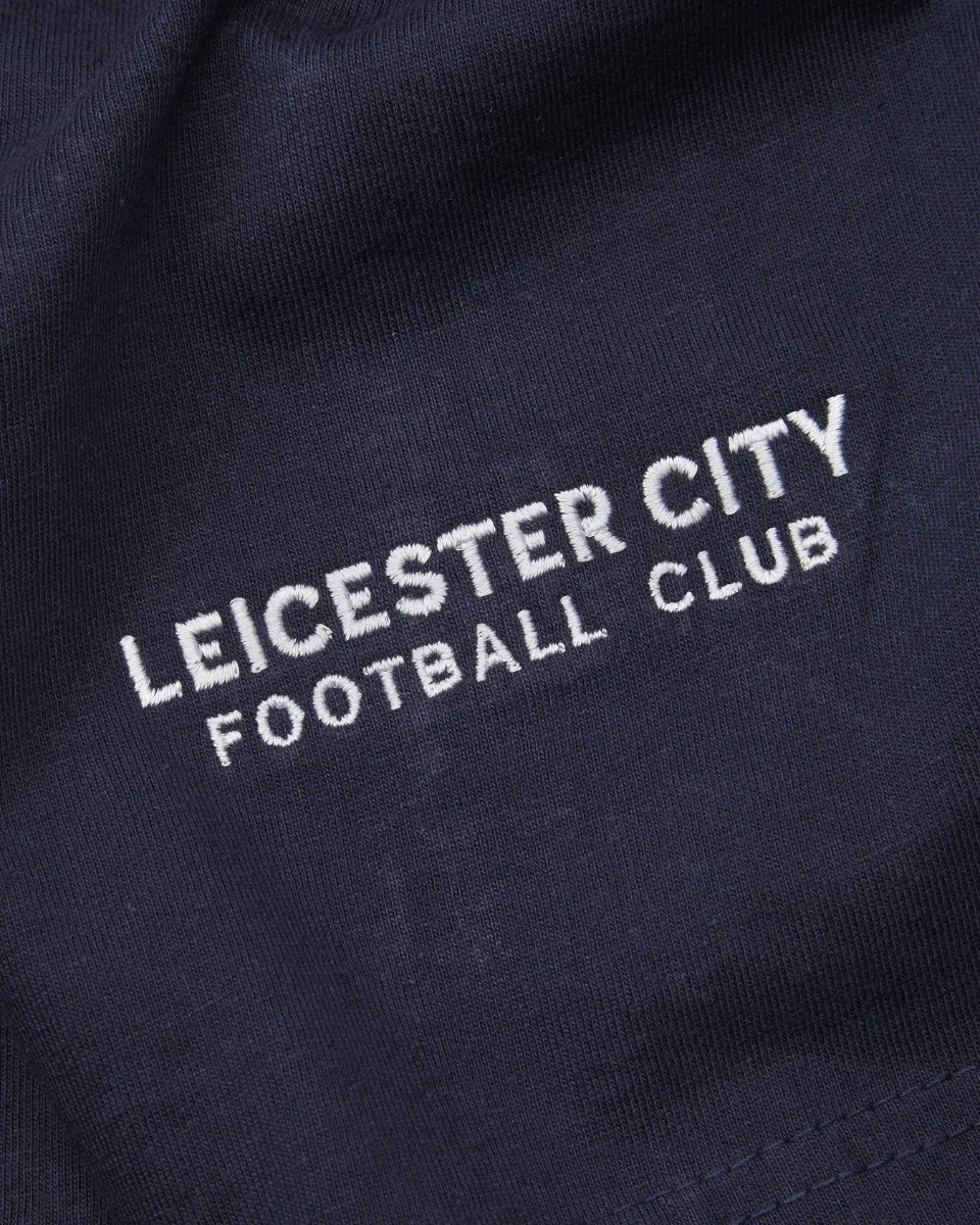 Leicester City Navy Essential Crest T-Shirt - Mens