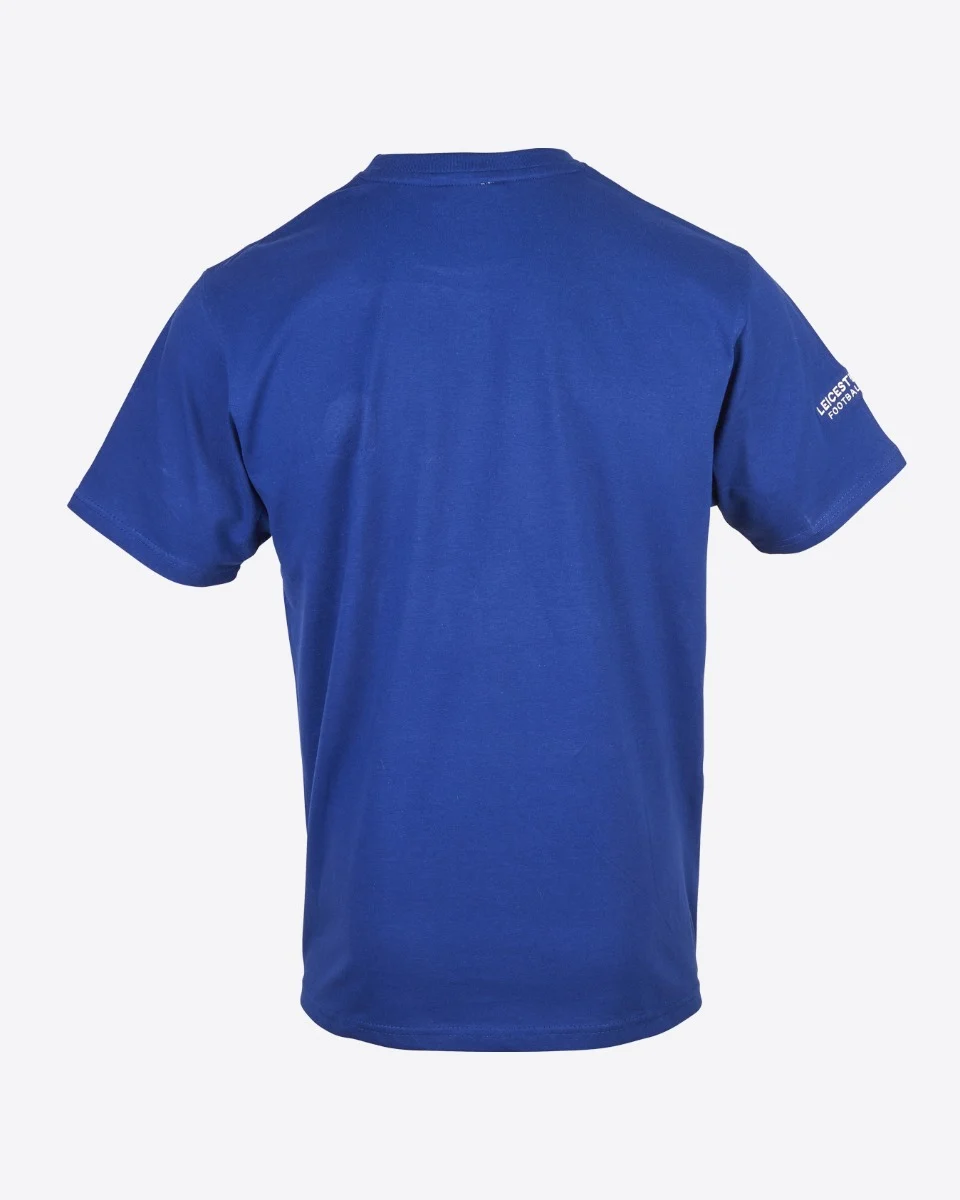 Leicester City Blue Essential Crest T-Shirt - Mens