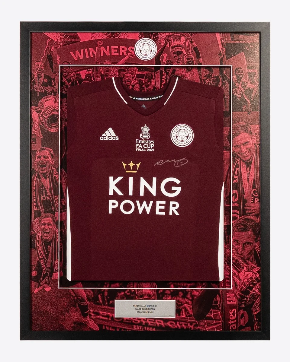 FA Cup 2021 Winners -  Framed Signed ALBRIGHTON Cup Final Shirt
