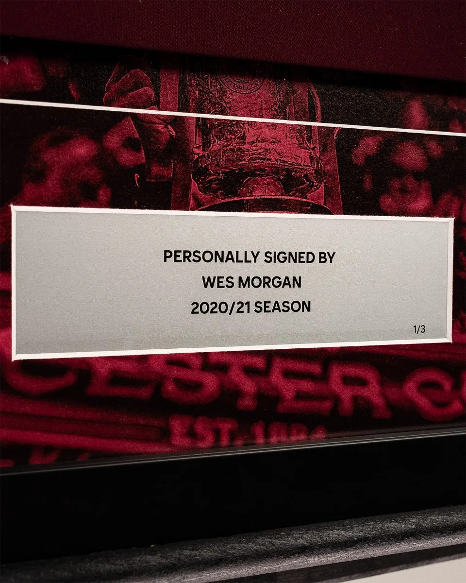 FA Cup 2021 Winners -  Framed Signed MORGAN Cup Final Shirt