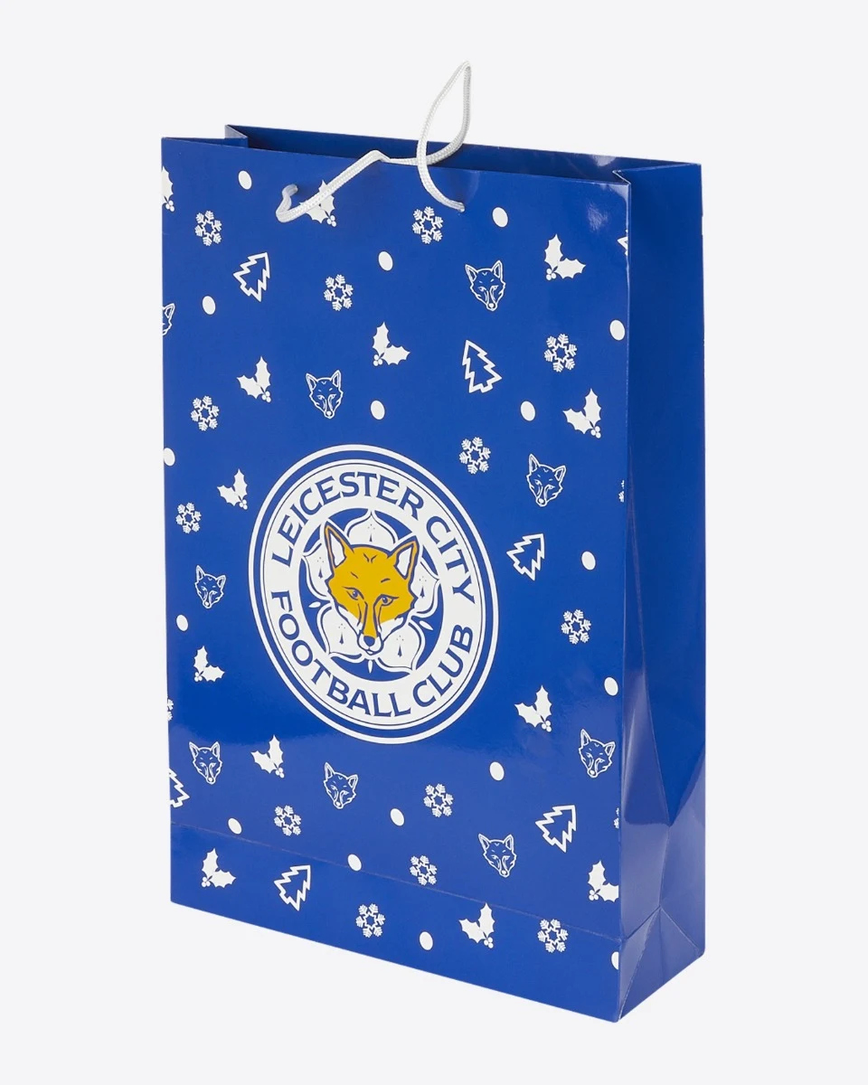 Leicester City Festive Foxes Christmas Gift Bag - Large