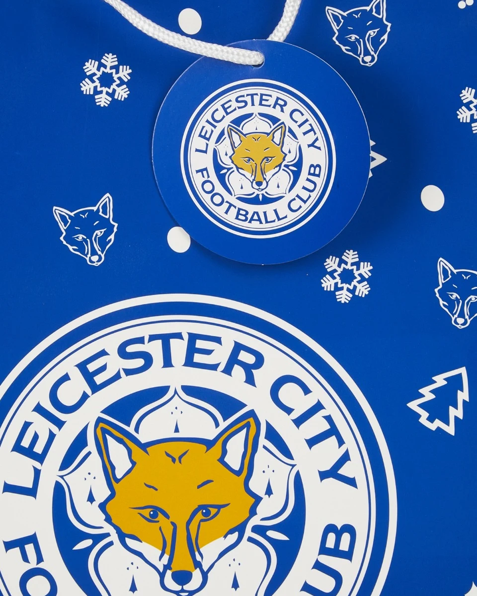 Leicester City Festive Foxes Christmas Gift Bag - Large