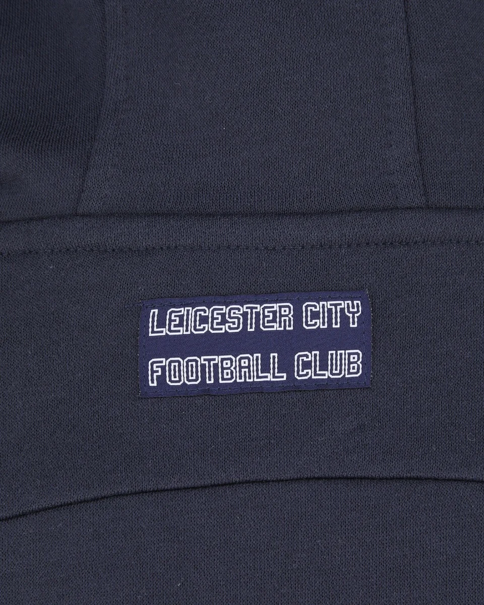 Leicester City Foxes Never Quit Outline Zip Hoody - Mens