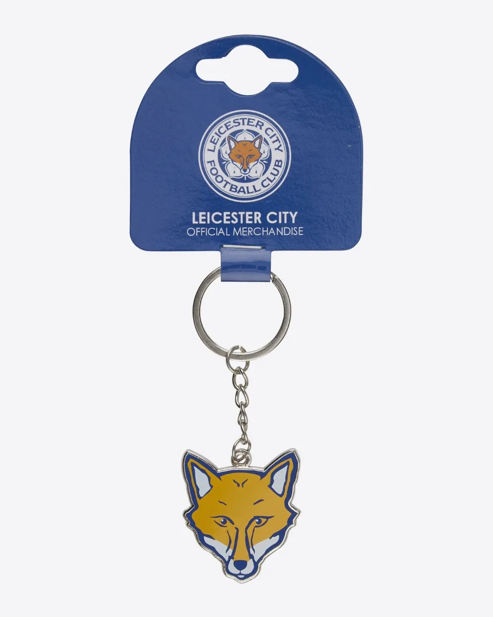 Leicester City Full Colour Foxhead Keyring