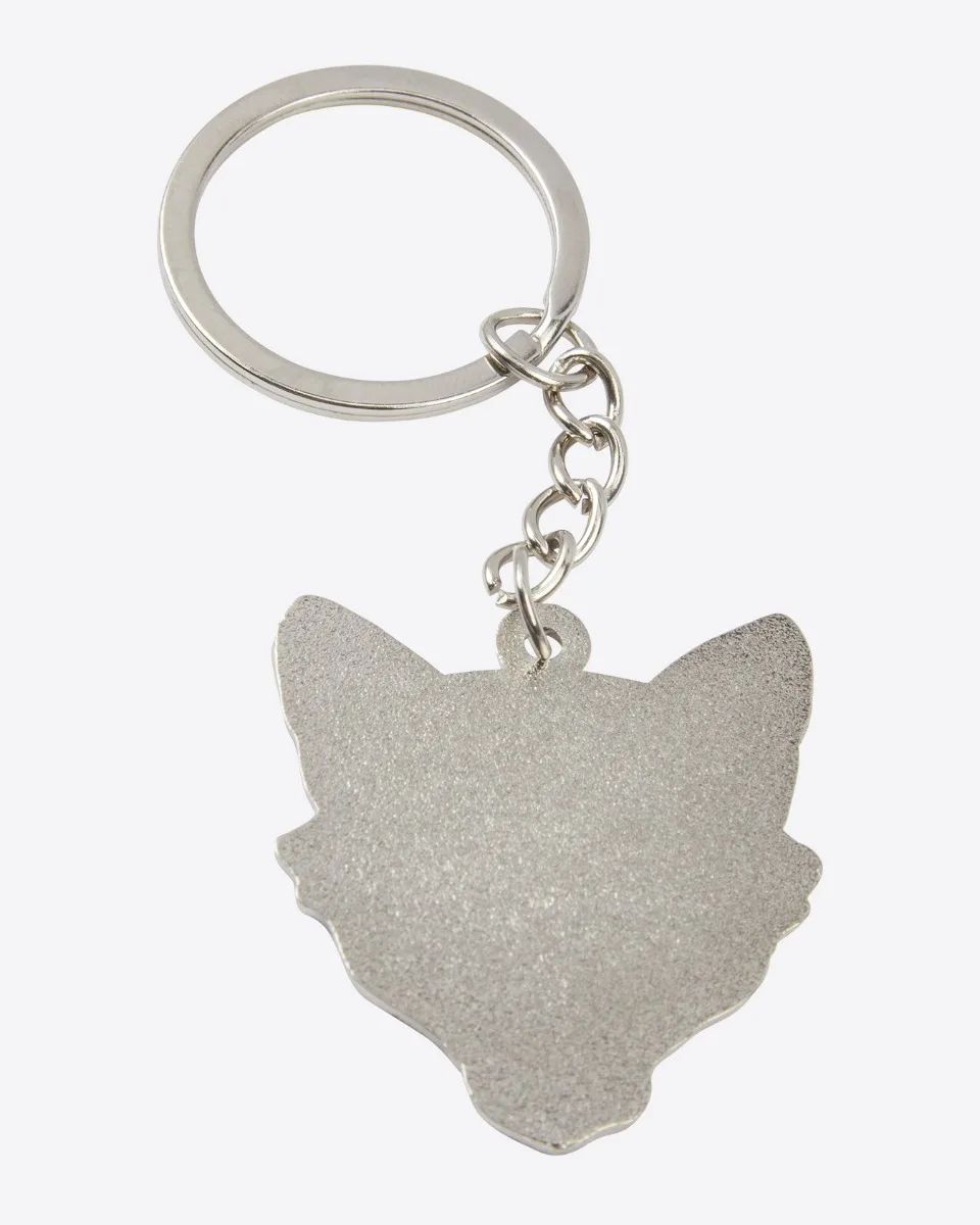 Leicester City Full Colour Foxhead Keyring