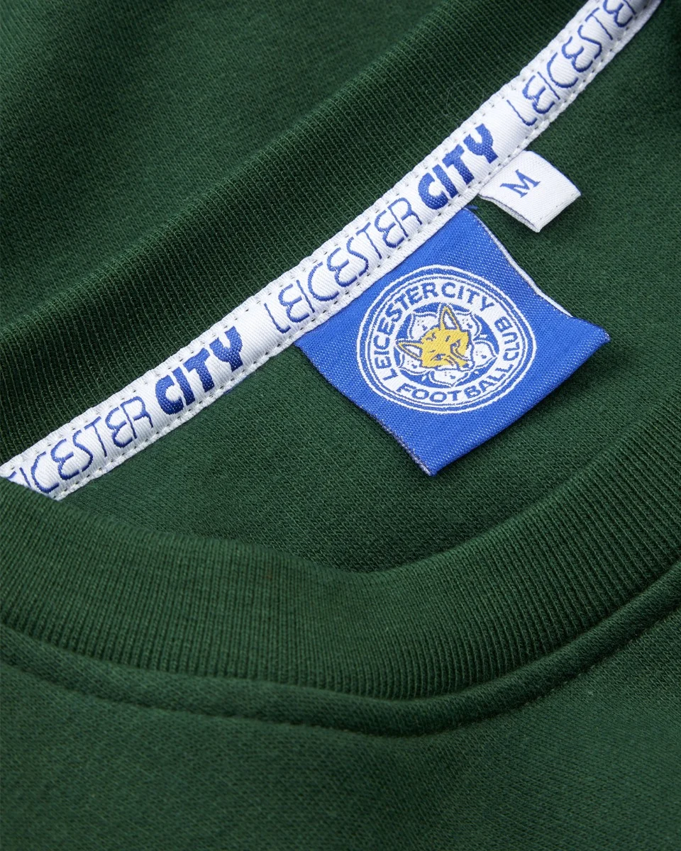 Leicester City Green Essential Retro Sweatshirt - Mens