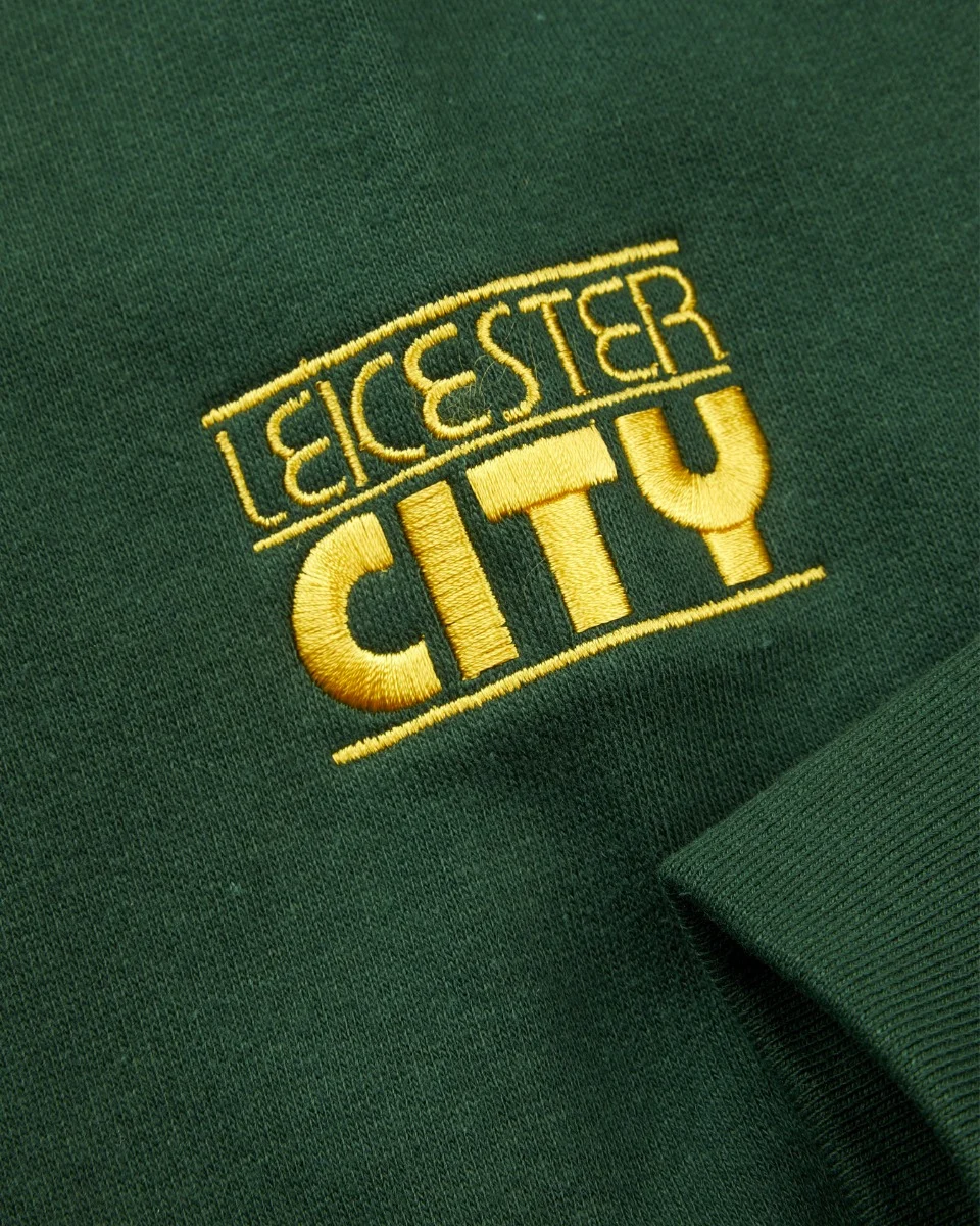 Leicester City Green Essential Retro Sweatshirt - Mens