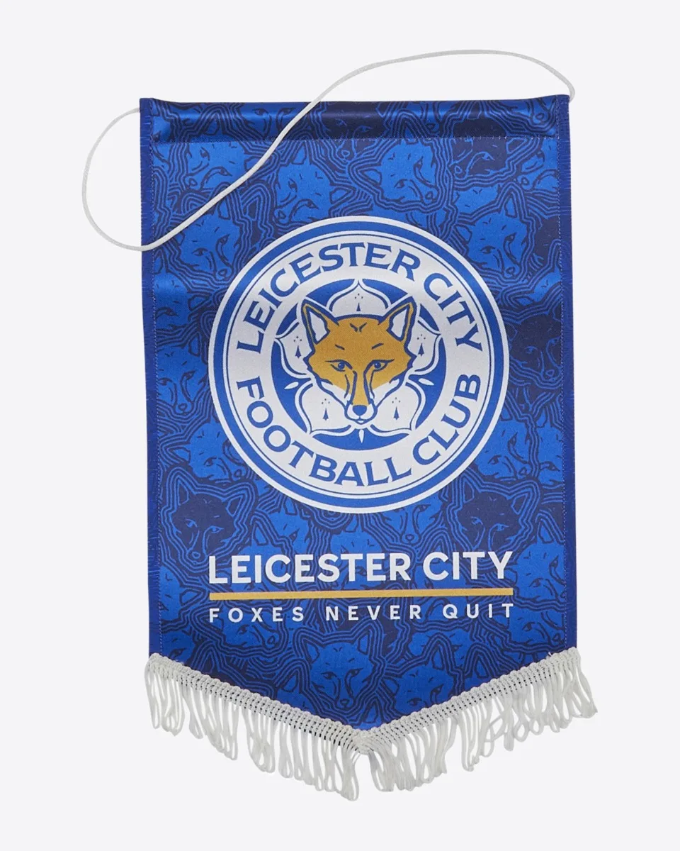 Leicester City Crest Pennant - Foxes Never Quit