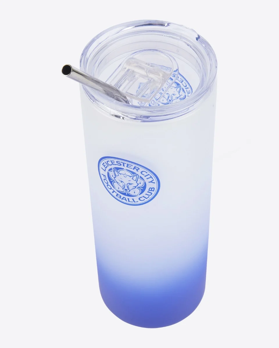 Leicester City Frosted Glass Tumbler