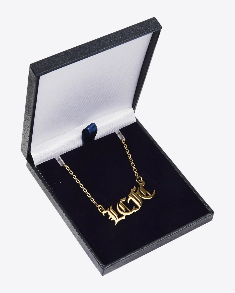 Leicester City Gold Plated Initials Necklace