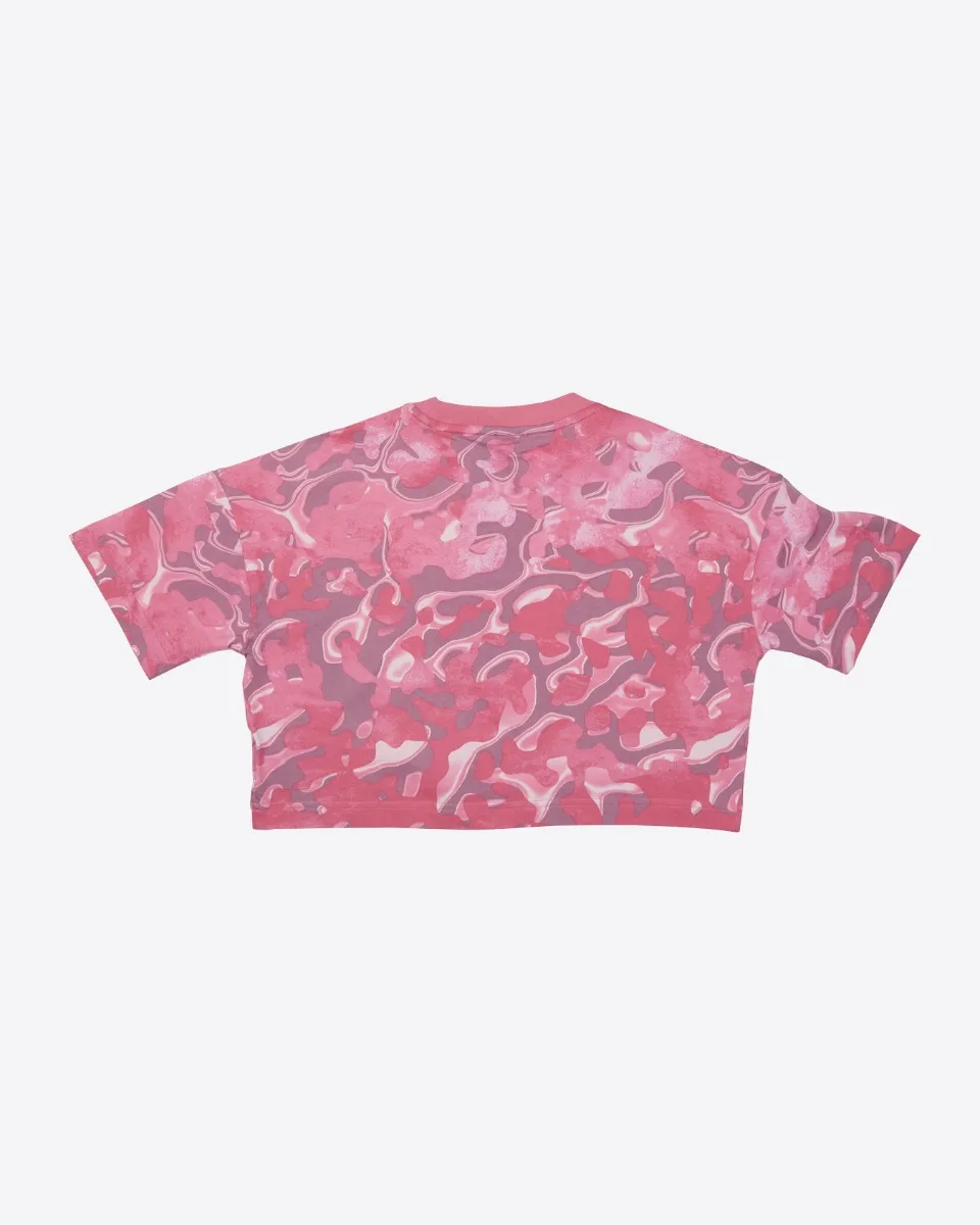 adidas Pink Print T-Shirt - Kids