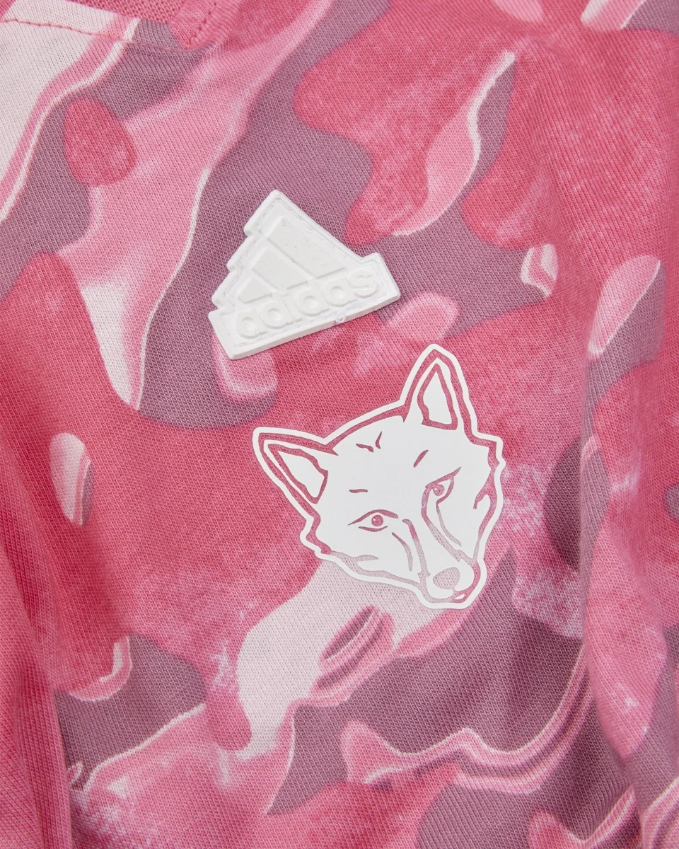 adidas Pink Print T-Shirt - Kids