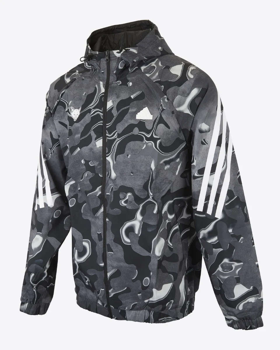 adidas Black Print Jacket - Mens