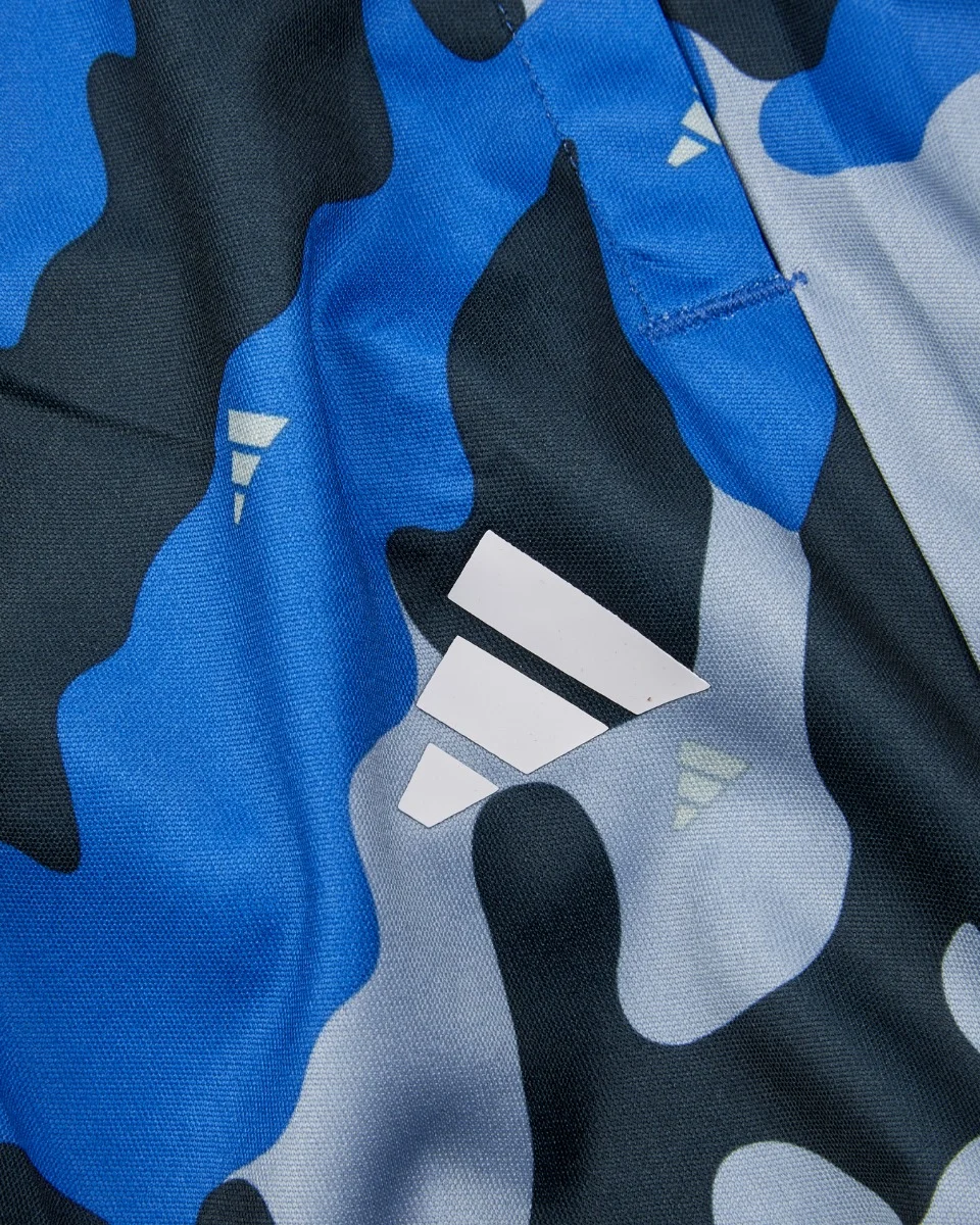 adidas Blue Camo Shorts - Kids