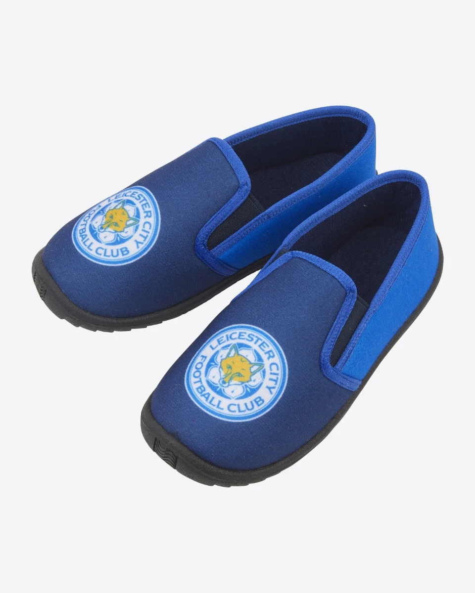 Leicester City Crest Slippers - Kids