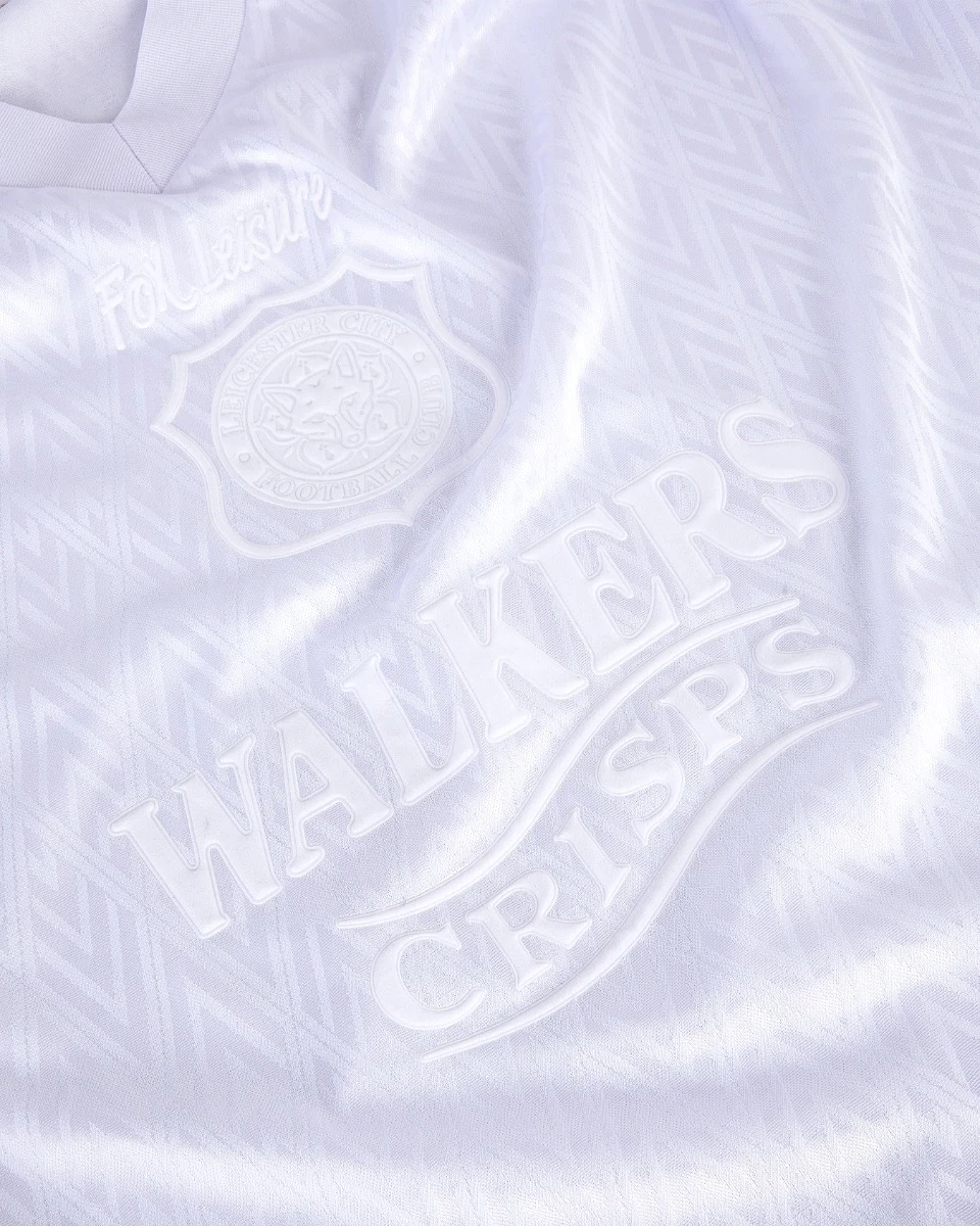 Leicester City Retro Shirt 1995 Whiteout