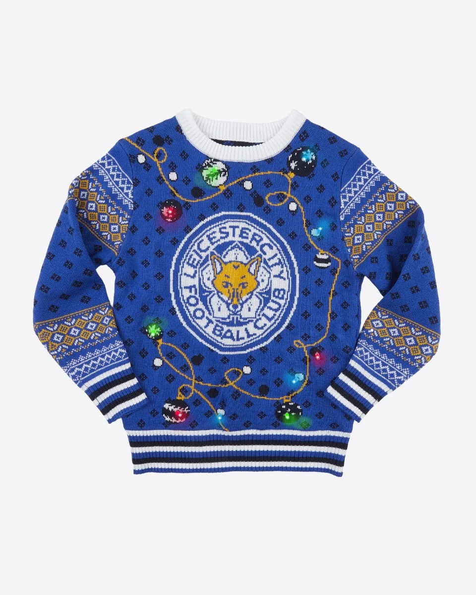 Leicester City Light Up Christmas Jumper - Kids