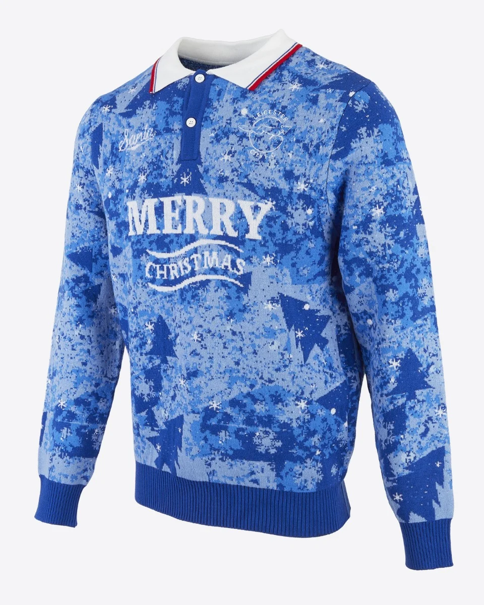 Leicester City 1990 Retro Christmas Jumper - Adults
