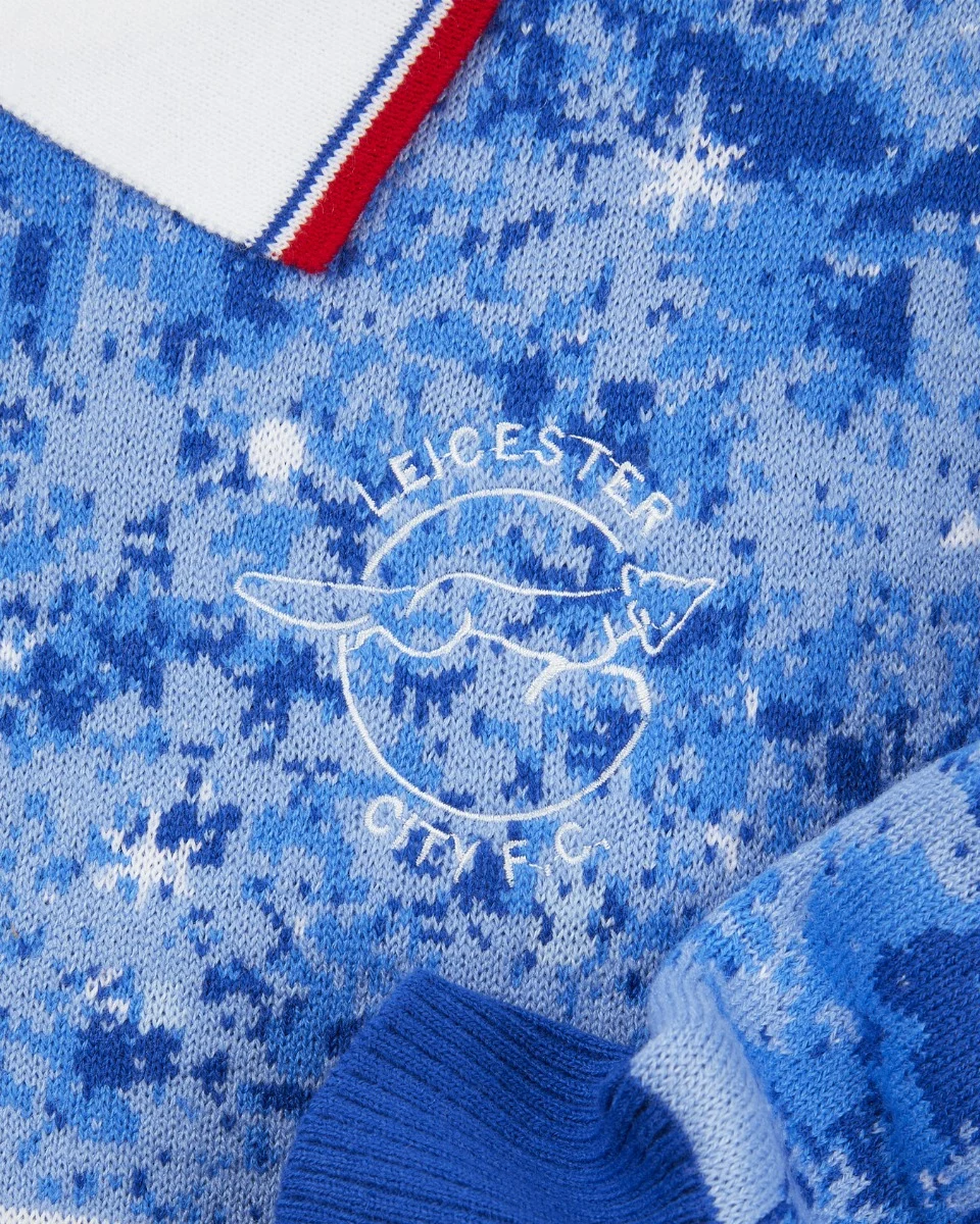 Leicester City 1990 Retro Christmas Jumper - Adults