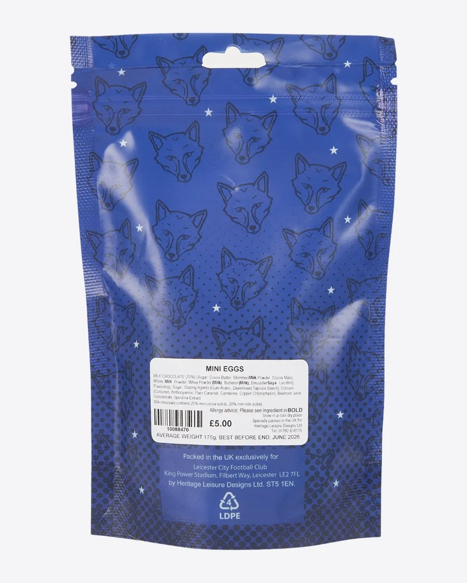 Leicester City Sweet Pouch - Chocolate Eggs