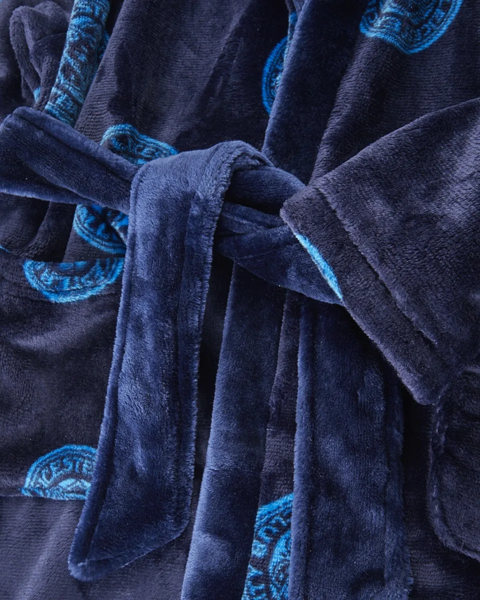 Leicester City Crest Print Dressing Gown - Kids