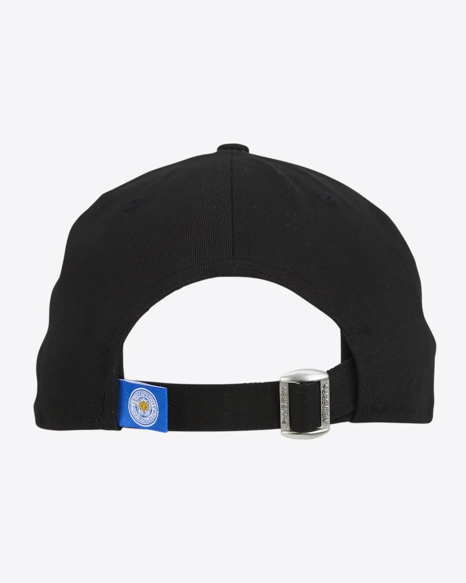 Leicester City New Era Black 9FORTY Adjustable Cap