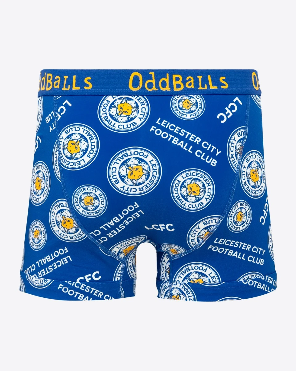 LCFC x Oddballs - Crest & Wordmark Boxer - Mens