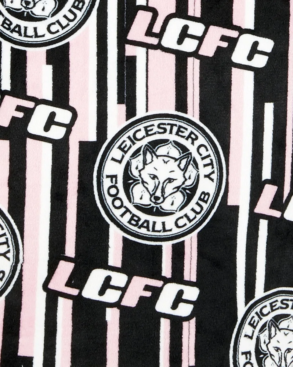 Leicester City Stripes Sherpa Snuggle Hoody - Kids