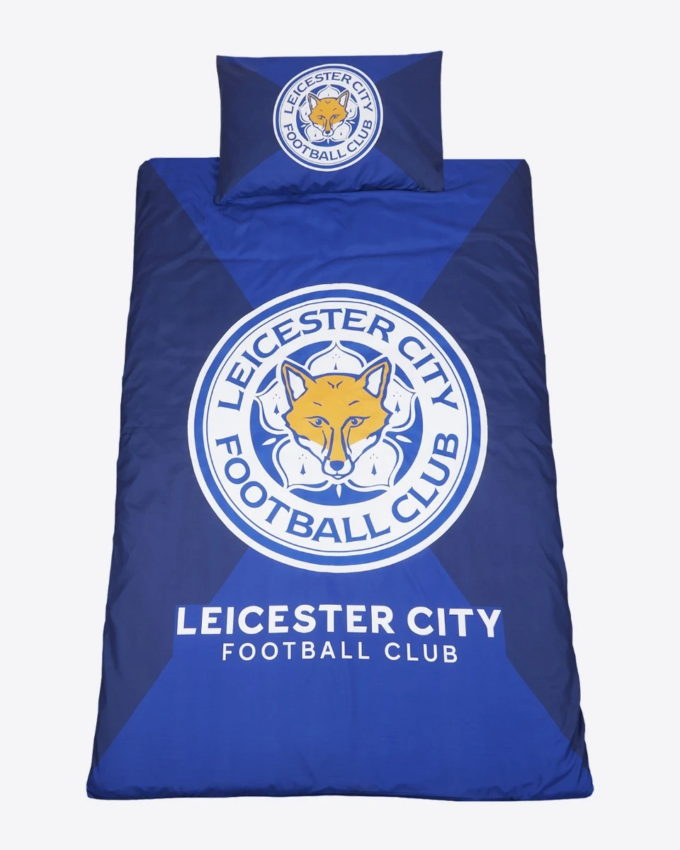 Leicester City Club Crest Duvet Set - Single