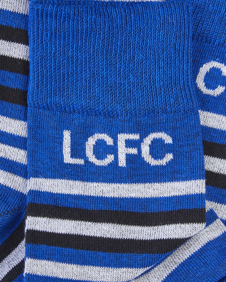 Leicester City Stripe Royal Socks - Mens
