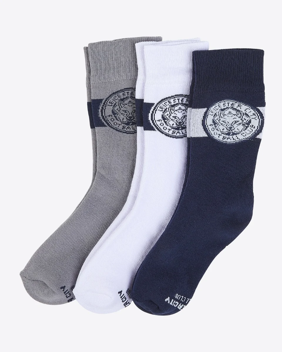 Leicester City 3pk Sports Socks - Mens