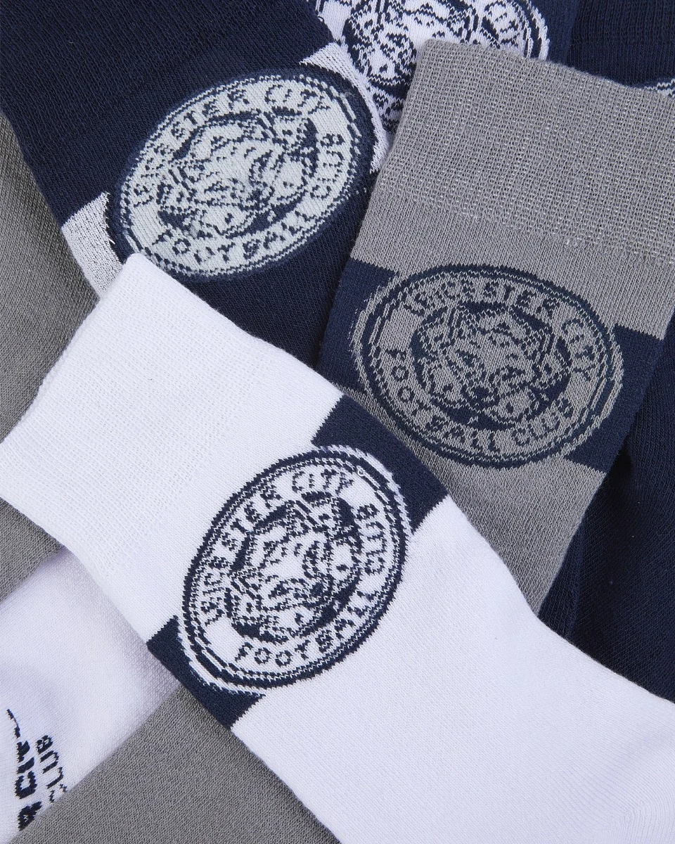 Leicester City 3pk Sports Socks - Mens