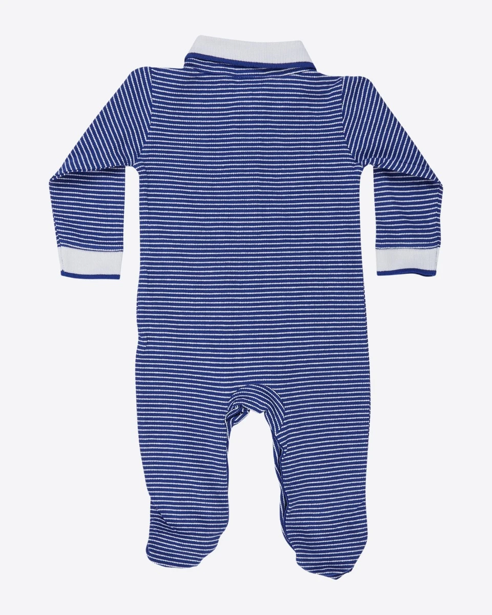 Leicester City Crest Stripe Sleepsuit - Baby