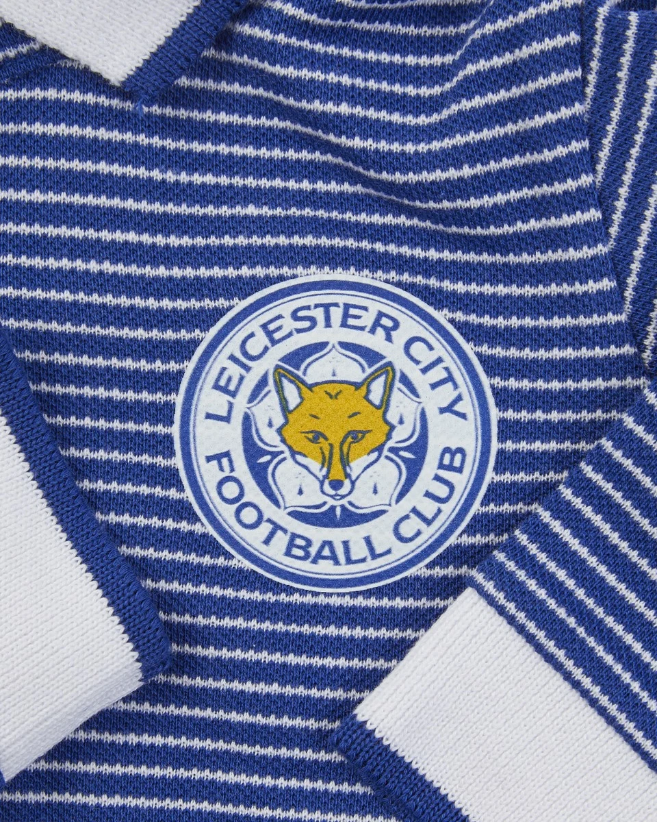 Leicester City Crest Stripe Sleepsuit - Baby