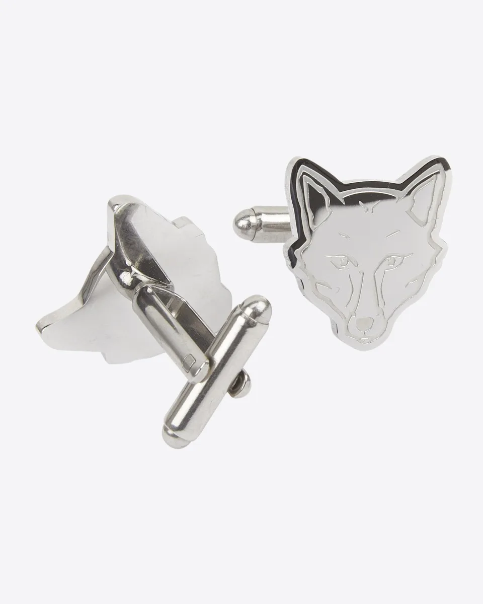 Leicester City Stainless Steel Foxhead Cufflinks