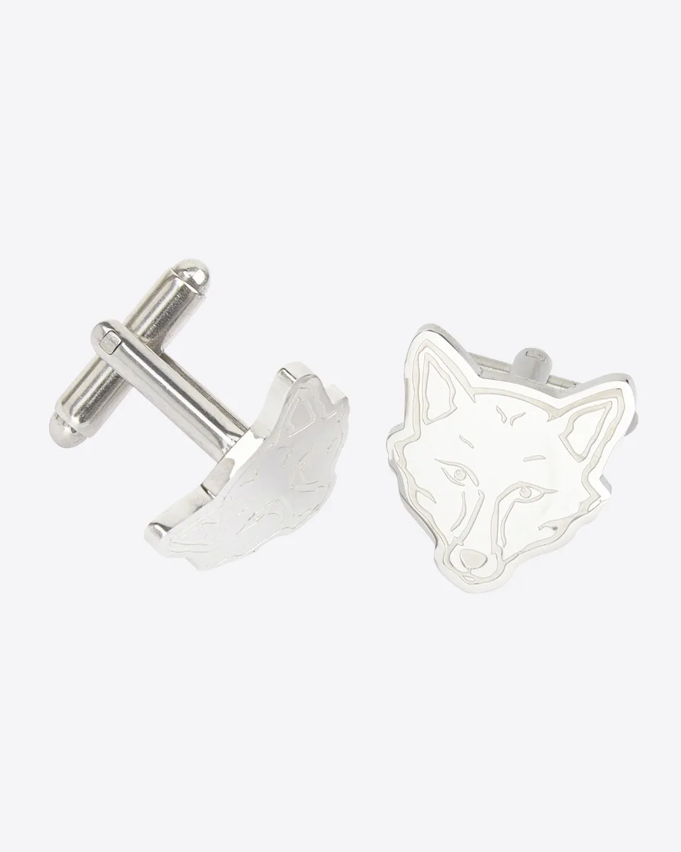 Leicester City Stainless Steel Foxhead Cufflinks